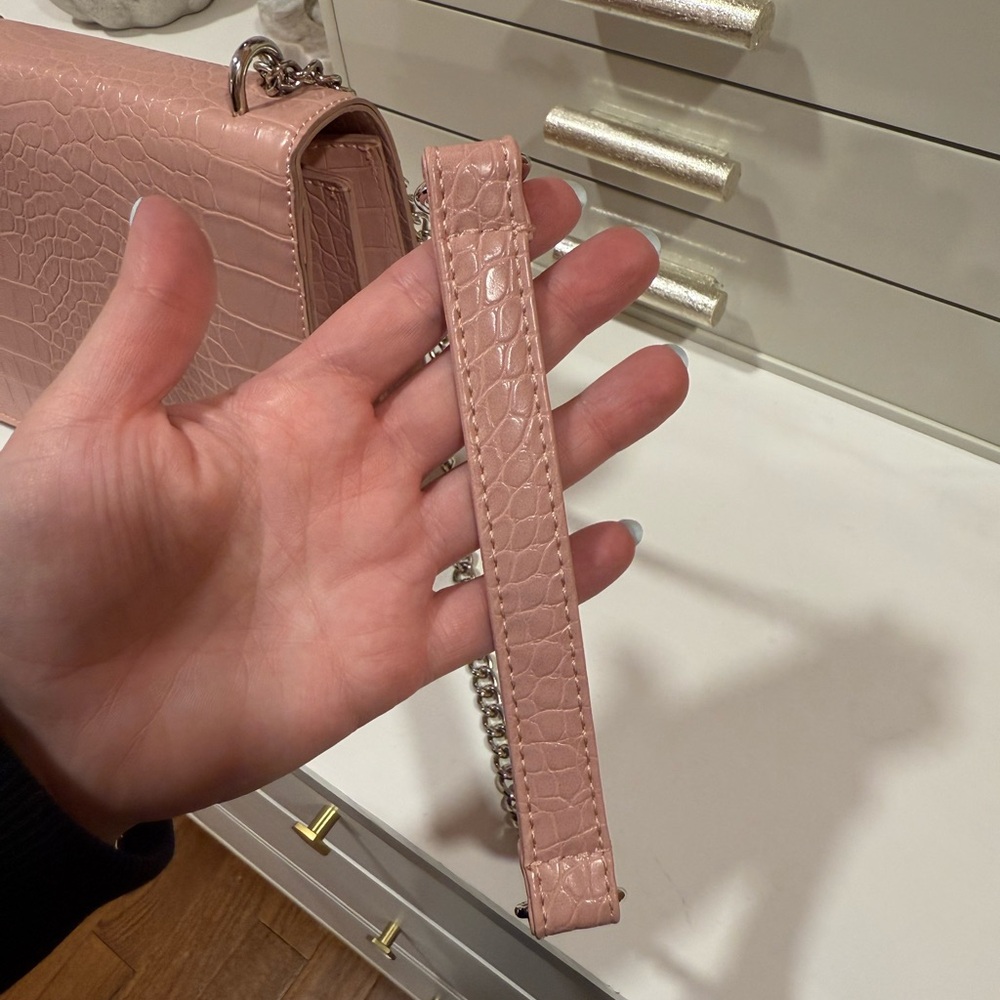 Pink Croc-Embossed Purse - Picture 7 of 11